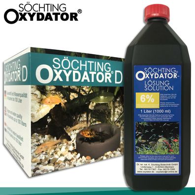 Söchting-Set: Oxydator D für Aquarien bis 100 l + 1 l Oxydator Lösung 6%
