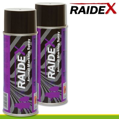 Raidex 2x 400ml Viehzeichenspray violett Schafe Kühe Vieh Stall Weide Schweine