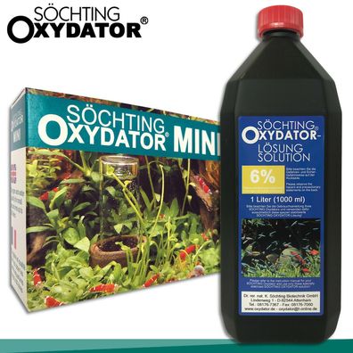 Söchting-Set: Oxydator Mini für Aquarien bis 60 l + 1 l Oxydator Lösung 6%