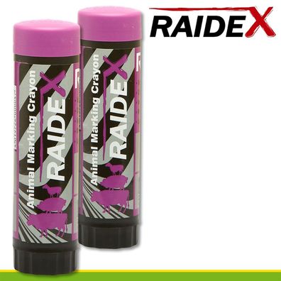 Raidex 2x 60g Viehzeichenstift violett Weide Stall Kühe Schwein Schafe Rinder