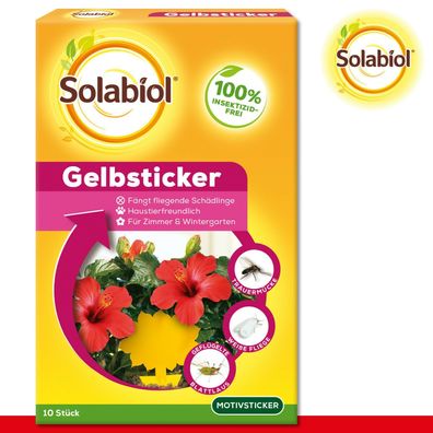 Solabiol® 1 x 10 Stück Gelbsticker mit Spezialleim