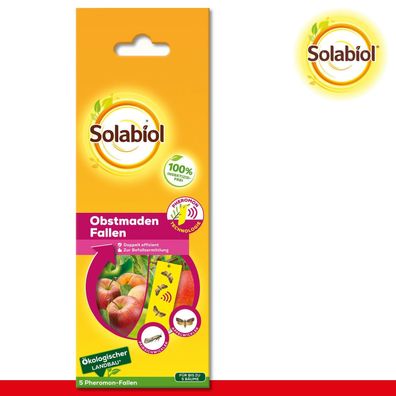 Solabiol® 1 x 5 Stück Obstmaden Fallen