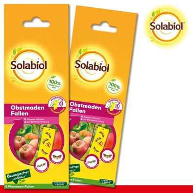 Solabiol® 2 x 5 Stück Obstmaden Fallen