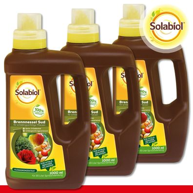 Solabiol® 3 x 1 l Brennnessel Sud für schädlingsanfällige Pflanzen