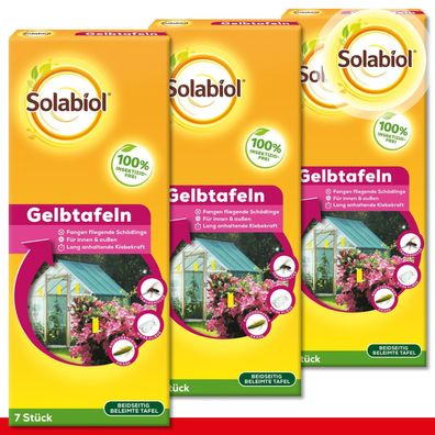 Solabiol® 3 x 7 Stück Gelbtafeln