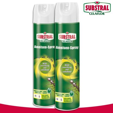 Substral Celaflor 2x 400ml Ameisen-Spray Insekten Terrasse Garten Bekämpfung