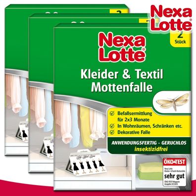 Substral Nexa Lotte 3 x 2 Stück Kleider & Textil Mottenfalle