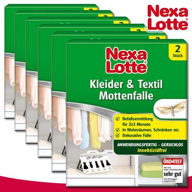 Substral Nexa Lotte 6 x 2 Stück Kleider & Textil Mottenfalle