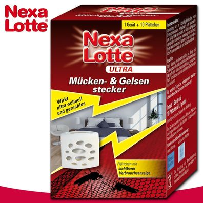 Substral Nexa Lotte Ultra 1 Stück Mücken- & Gelsenstecker ( + 10 Plättchen)