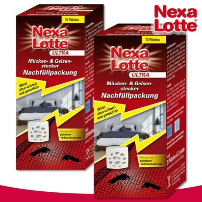Substral Nexa Lotte Ultra 2 x Nachfüllpackung für Mücken- & Gelsenstecker