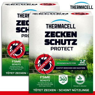 Thermacell 2 x Zeckenschutz Protect für 340 m² und 12 Monate