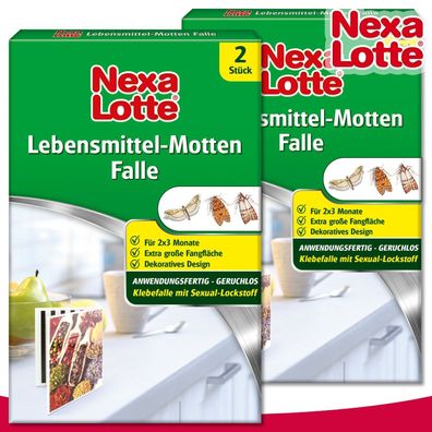 Substral 2 x Nexa Lotte 2 Stück Lebensmittel-Motten Falle (Gr. Mittel)
