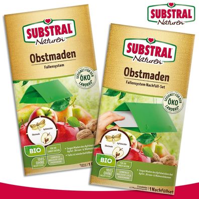 Substral Naturen 1 Stück Obstmadenfalle + 1 Nachfüll-Set (Gr. Groß)