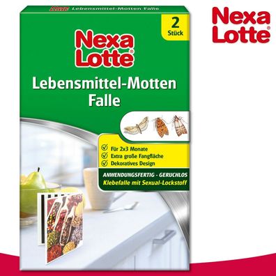 Substral Nexa Lotte 2 Stück Lebensmittel-Motten Falle (Gr. Mittel)