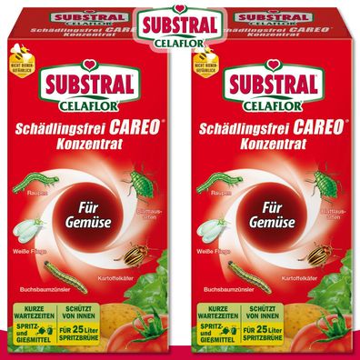 Substral Celaflor 2 x 250 ml Schädlingsfrei CAREO Konzentrat für Gemüse