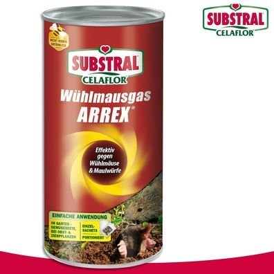 Substral Celaflor 250g Wühlmausgas ARREX Vergrämer Schutz Beet Garten (Gr. Klein)