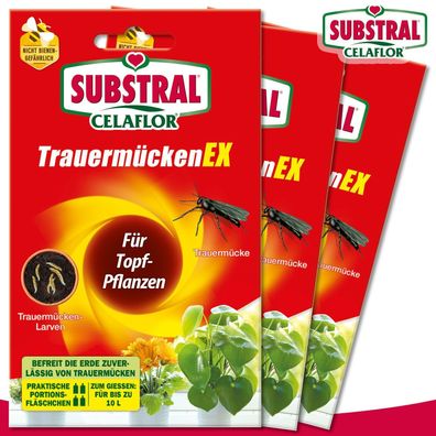 Substral Celaflor 3 Pack 4 x 7,5 ml TrauermückenEX