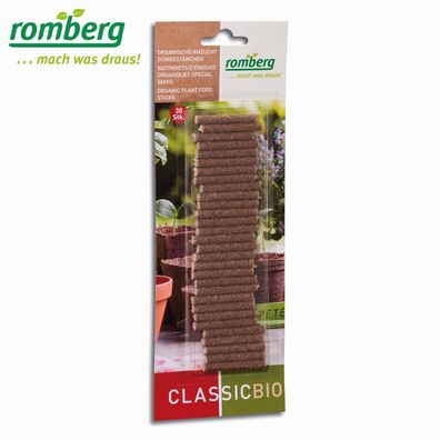 Romberg 1 x 30Stk. organische Anzucht Düngestäbchen Sticks Nährstoffe Wachstum