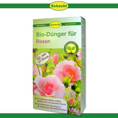 Schacht 1,75 kg Bio-Dünger für Rosen mit Mykorrhiza und Neem