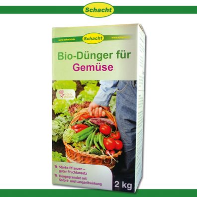 Schacht 2 kg Bio-Dünger für Gemüse Nährstoffe Pflege Wachstum Geschmack Beet