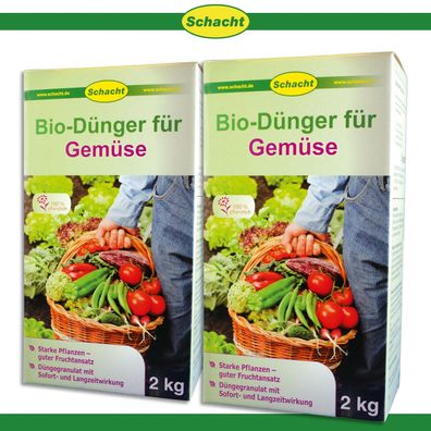 Schacht 2 x 2 kg Bio-Dünger für Gemüse