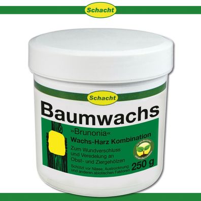 Schacht 250 g Baumwachs Brunonia Harz Pflege Obstbaum Schutz Wundverschluss