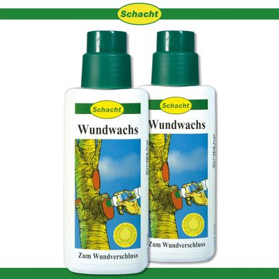 Schacht 2x 300g Wundwachs in Pinselflasche Verschluss Veredelung Obstbaum Pflege