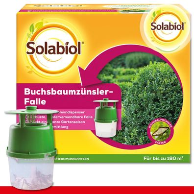 SBM Solabiol 1 x Buchsbaumzünsler-Falle + 2 x 1 ml Lockstoff-Spritzen