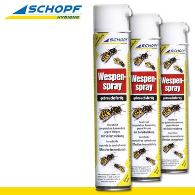 Schopf Hygiene 3 x 750 ml Wespen-Spray