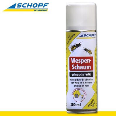 Schopf Hygiene 300 ml Wespen-Schaum Nest Bekämpfung Schutz Haus Garten Garage