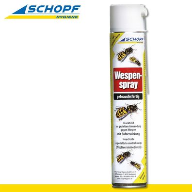Schopf Hygiene 750ml Wespen-Spray Bekämpfung Schutz Terrasse Haus Garten Balkon