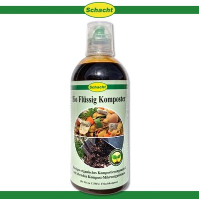 Schacht 500ml Bio Flüssig-Komposter Mikroorganismen Nährstoffe Abfälle Garten