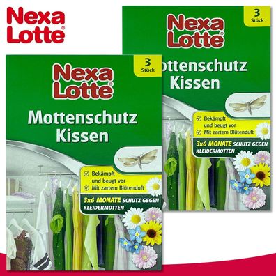 Substral Nexa Lotte 2 x 3 Stück Mottenschutz Kissen Kleidermotten