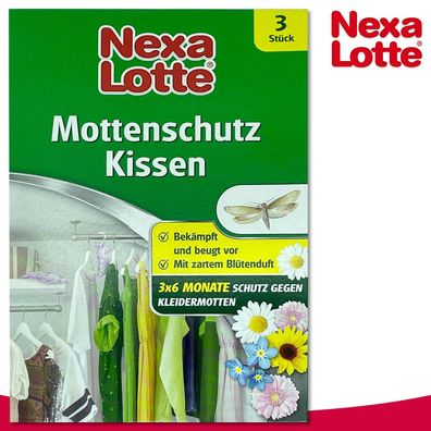 Substral Nexa Lotte 3 Stück Mottenschutz Kissen Kleidermotten