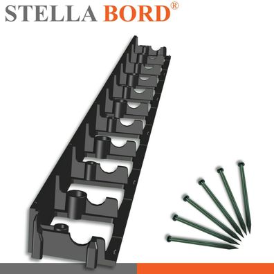 Stella Bord Rasenkante 4,5x100cm Beeteinfassung Mähkante Beetumrandung + 5 Nägel