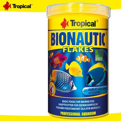 Tropical 1000 ml Bionautic Flakes | Hauptfutter für Seewasserfische