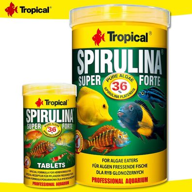 Tropical 1000 ml Spirulina Super Forte + 250 ml Spirulina Super Forte Tablets