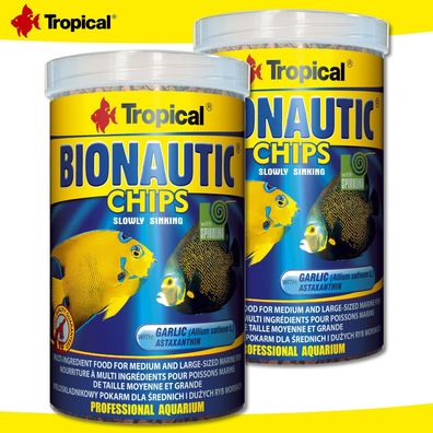 Tropical 2 x 1000 ml Bionautic Chips | Für mittelgroße und große Seewasserfische