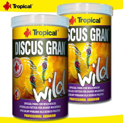 Tropical 2 x 1000 ml Discus Gran Wild | Spezielles Futter für Diskus Wildfänge