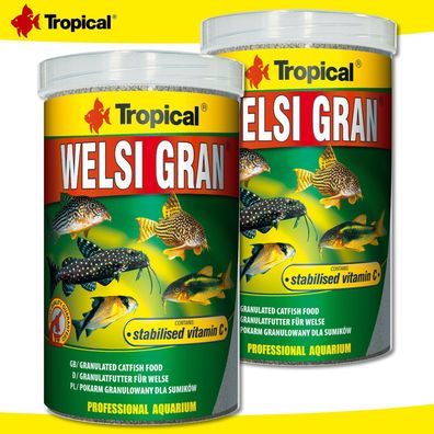 Tropical 2 x 1000 ml Welsi Gran | Granulatfutter für Welse