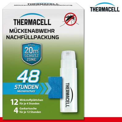 Thermacell Mückenabwehr Nachfüllpack 48 Stunden Stichfrei 20 m² Schutz Moskito