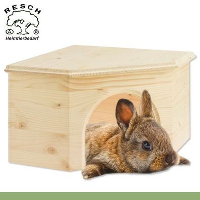 Resch 15 Kaninchen Eckhaus Handgemacht Ratte Zwergkaninchen Hase Haus Nest