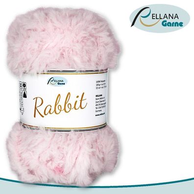 Rellana 100 g Rabbit | 10 | 100 % Polyester Wolle Flauschgarn Kuschelwolle