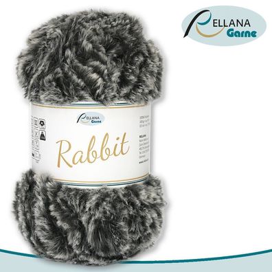 Rellana 100 g Rabbit | 15 | 100 % Polyester Wolle Flauschgarn Kuschelwolle
