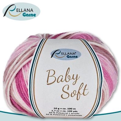 Rellana 50 g Baby Soft Wolle 50% Polyacryl ? 50% Polyamid | 105 | Babywolle