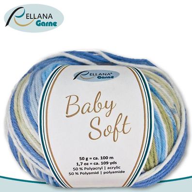 Rellana 50 g Baby Soft Wolle 50% Polyacryl ? 50% Polyamid |104| Babywolle