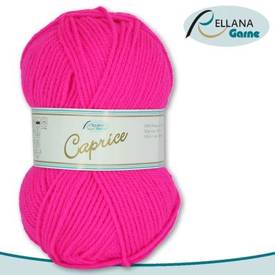 Rellana 50 g Caprice Wolle | 134 Pink | 100% Polyacryl Strickgarn Basteln