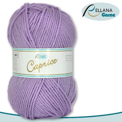 Rellana 50 g Caprice Wolle | 137 Flieder | 100% Polyacryl Strickgarn Basteln