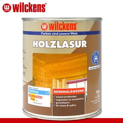 Wilckens 750 ml Holzlasur LF seidenglänzend transparent Holzbeschichtung