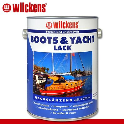 Wilckens 2,5 l Boots & Yachtlack farblos Bootslack Yachtlack Schiffslack